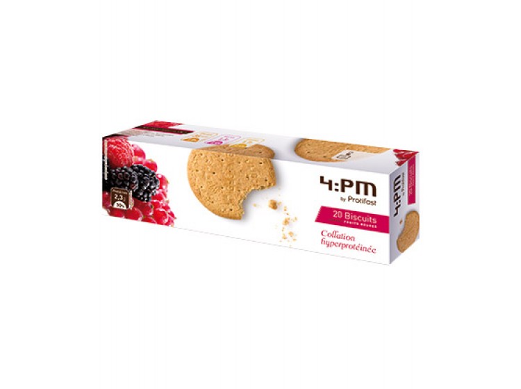 Biscuits protéinés aux fruits rouges