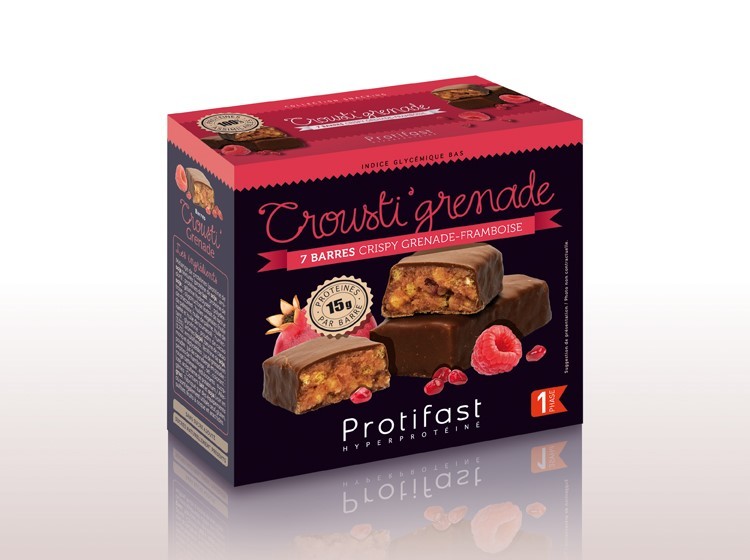 Barres grenade et framboise