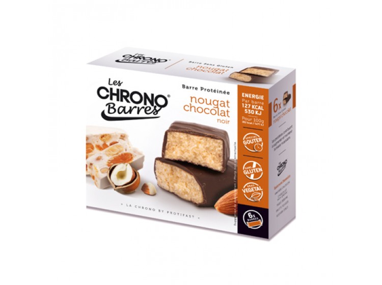 Chrono-barre nougat chocolat noir