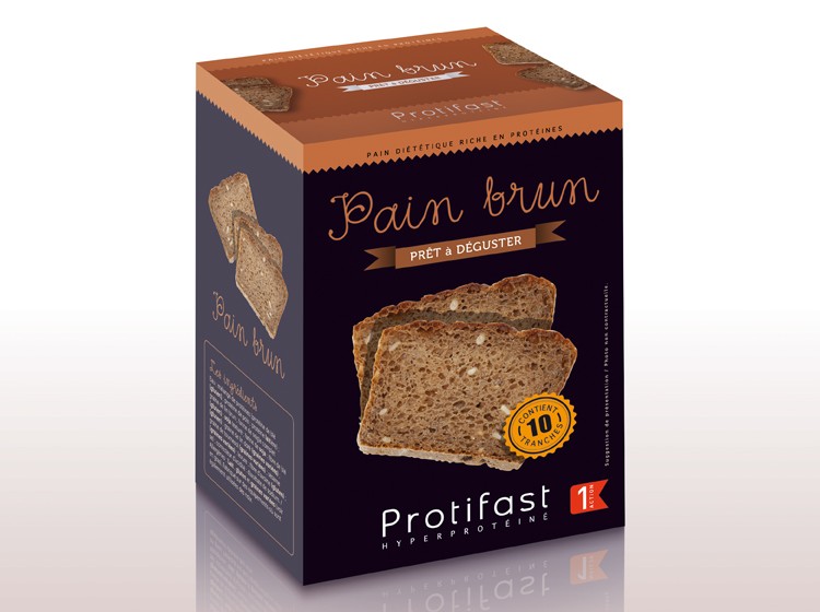 Pain brun tranché