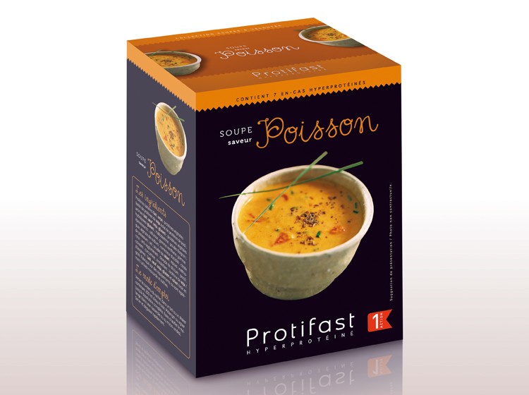 Soupe poisson & croûtons