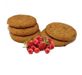 Biscuits fruits rouges riches en protéines