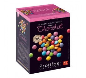 Bonbons multicolores chocolat