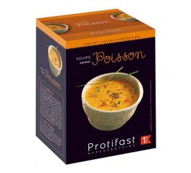 Soupe poisson & croûtons